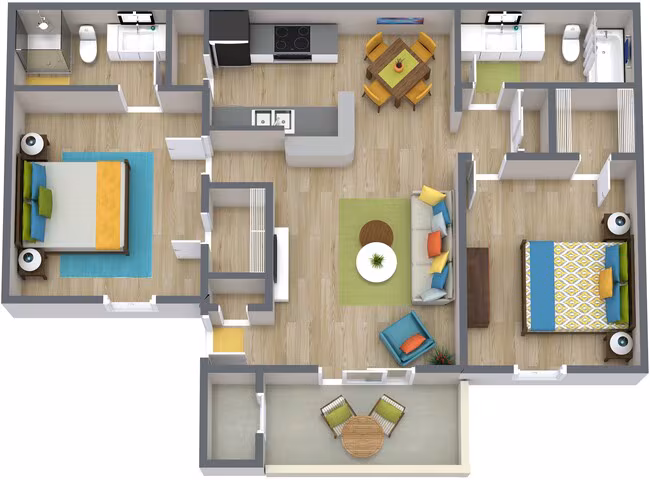 Unit AUCMEL 231 floor plan